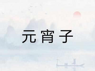 元宵子