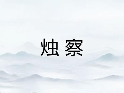 烛察