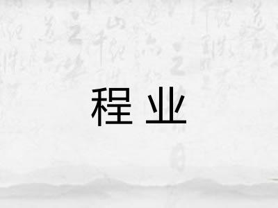 程业