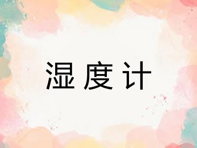 湿度计