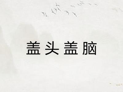 盖头盖脑