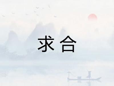 求合