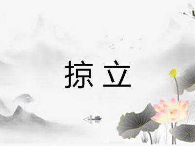 掠立