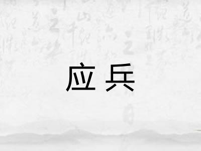 应兵