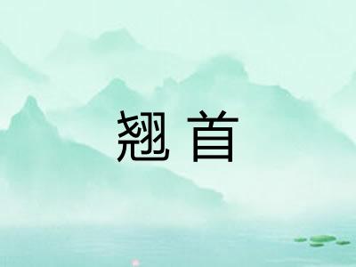 翘首